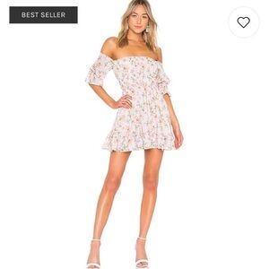 Lovers + Friends Wallander Lilac Floral dress XS